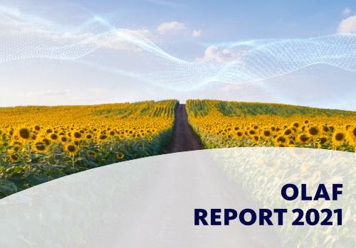 Cover page of the 2021 OLAF report